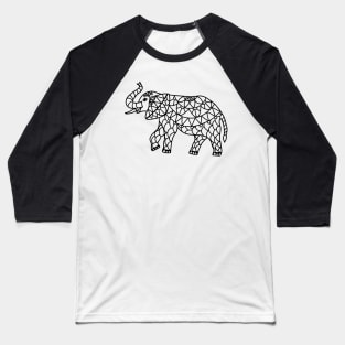 Mandala Elephant Baseball T-Shirt